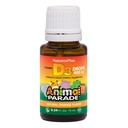 NaturesPlus Animal Parade Liquid Vitamin D3 Drops for Children - 400 IE, 10 ml - Orange Flavor - Bone Health & Immuun System Support Supplement - Glutenvrij, vegetarisch - 365 porties