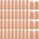 ANCIRS Gel Finger Support Protector Gloves, Gel Finger Cots/Covers - Different Sizes Silicone Fingertips for Hands Cracking, Eczema Skin (40pcs)
