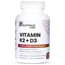 Vitamin D3 K2 Capsules - 2-in-1 Vitamin K2 MK7 100 mcg + VIT D3 5000 IU (125 mcg) Dietary Supplement for Supporting Bone, Teeth, Muscle and Immune Health Support*, 60 Count