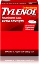 Tylenol(R) Extra-sterkte, 2-Caplet dosering, 100 caplets totaal 500mg elk