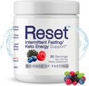 Reset Wild Berry 6 Energy Electrolytes, Méthyl B12, Methyl Folate, Pink Sea Salt, Green Tea Leaf & Green Coffee Bean Extracts, Super B Complex, Biotin, Zinc, 72 Trace Minerals