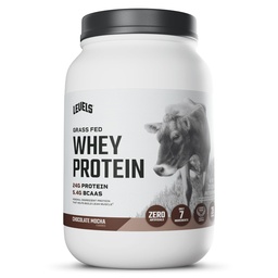 Niveaus Gras Fed Wei Proteïne Poeder, Geen Kunststoffen, 24G eiwit, Chocolade Mokka, 2LB