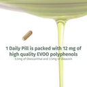 OleocanTM Capsules - 90 Day Supply - Premium EVOO Polyfenol Supplement - 3,5 mg Oleocanthal en 3,5 mg Oleaceine - Breed Spectrum