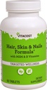Vitacost Haar, Huid & Nagels Formule met MSM en B Vitaminen - 60 tabletten