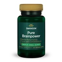 Swanson Pure Brainpower Cerveau Santé Mémoire cognitive Focus Soutien Facteur neurotrophique dérivé du cerveau (BDNF) Supplément à base de plantes (Ginkgo Biloba, Bacopa Monnieri) 60 Capsules de Veggie (Veg Caps) Vegan