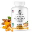 NaturoBliss Curcumine curcumine avec BioPerine 1500mg - Non OGM - Sans gluten - 90 Capsules