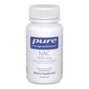 Pure Encapsulations NAC 600 mg - N-Acetyl Cysteine NAC Supplement for Long Health & Immune Support, Liver Support & Antioxidants* - with Freeform N-Acetyl-L-Cysteine - 30 Capsules