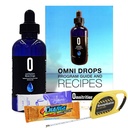 Omni Drop Program , Authentic Omnitrition - Basic Bundle Inclusief*** 4 oz Bottle Omni Drops met vitamine B12 programma gids, monsters en een Snapgate 10 Ft. Carabiner Tape maatregel