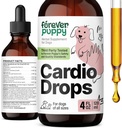 Pour toujours Puppy Cardio gouttes pour les chiens - Soutien cardiaque pour les chiens avec l'herbe de Berry & Motherwort Hawthorn - Supplément antioxydant liquide avec/Gotu Kola feuilles et extrait de lavande - 4 fl oz