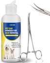 oor poeder voor honden plucken, hond oor infectie behandeling met 5,5 inch tweezers gebogen, removal oor haar poeder, soothes jeukende ooren & relieve Scratching
