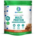 BioTrust Low Carb Protein Powder - Gezonde Geïsoleerde Wei Proteïne Poeder en Caseïne Blend van Grass-Fed, Pasture-Raised Cattle, Plus Decompensative Enzymes - Gezouten Karamel, 14 porties