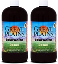 Yerba Prima Great Plains Bentoniet - 32 oz (pakket van 2) - Interne vloeibare klei supplement voor een natuurlijke reiniging