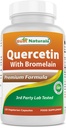 Meilleur Naturals Quercetin avec Bromélain Veggie Capsule - 800 mg de Quercetin et 165 mg de Bromélain (2400 GDU/g), 120 Nombre