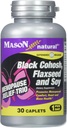 MASON NATUURLIJKE Menopauze Trio: Black Cohosh, Flaxseed, & Soy (Extended Release) - May Alleviate Hot Flashes & Night Sweats*, Supports Healthy Hormone Balance*, 30 Caplets