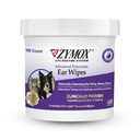 Zymox Advanced Enzymatic Ear Wipes for Dogs and Cats - for Dirty, Waxy, Smelly Ears - Premium Strength Ear Cleaner Wipes - Non-Irritating - Hypoallergeen - 100 ct