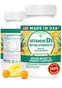 Lunakai USA Made Vitamin D3 Gummies 2000 IE - Non-GMO, Glutenvrije vitamine D Gummies for Women & Men - Bone, Immune & Energy Support, 60ct