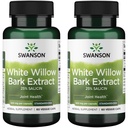 Swanson Maximale sterkte Witte Wilg Bark Extract-Promotes Joint Support & Muscle Relief-Gestandaardiseerd tot 25% Salicin-Natural Supplement met Geen Maag Irritatie (60 Veggie Caps, 500mg Each) 2 Pack