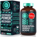 Essentiële Aminozuren Supplement - Alle 9 EAA's met BCAA's Aminozuren (Leucine, Lysine, Valine, Threonine) - 3000 mg per portie - Spiergroei, Vermogen, Herstel - 120 Vegan, Cafeïnevrije Capsules