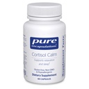 Encapsulations pures Cortisol Calm - soutient Cortisol Santé et relaxation - contient Ashwagandha & L-Theanine - sommeil reposant - 60 capsules