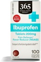 365 Dagelijkse Waarde Ibuprofen Tabletten 200mg, 100 ct