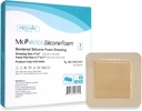 MedVance TM Siliconen - Gerande siliconenlijm Foam Dressing Maat 4"x4" (2.7"x2.7" pad), Doos met 5 dressings