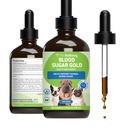 Bien-être des animaux de compagnie - sucre dans le sang Taille de la valeur de l'or pour les chiens et les chats - Soutien naturel pour la santé des niveaux de sucre dans le sang chez votre animal avec le diabète - 4 oz (118ml)