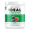 NutraOne Ideal Greens Antioxidant en Nutrient-Rich Superfood Greens Powder Supplement Berry- 30 porties
