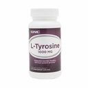 GNC L-tyrosine 1000mg, Ondersteunt normale, gezonde zenuwstelsel activiteit, 60 vegetarische caplets