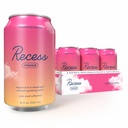 Recess Mood Magnesium & Adaptogen Drink, Kalmerende Ontspanning Drank, 12 ounce (Raspberry Lemon, 12 pack)