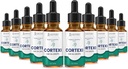 (10 Pack) Cortexi oordruppels Cortexi gezonde trommelvliesolie ondersteunt gezonde oren Premium Blend van essentiële oliën 10 flessen