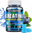 Creatine Monohydraat 5g per portie, geen suiker Creatine supplementen Ondersteuning voor sterkte, prestaties, energie, herstel, Glutenvrije Creatine voor vrouwen en mannen, bosbessen smaak (30 Gummies121)