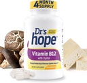 Vitamin B12 1000 Mcg, B12 Vitamins 1000 Mcg Help to Increase Metabolism, Energy Production and Nervous System Support, 120 Chewable Tablets - 1 Tablet Per Serving, Non-GMO & Gluten Free