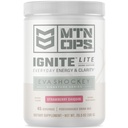 MTN OPS Ignite Lite Energy Drink Powder Glutenvrije Nitric Oxide Supplement Drink Mix, L Arginine, L Citrulline, Cafeïne & Nootrope Sugar Free Drink Mix, 45 Servings, Aardbei Daiquiri Flavor door Eva Shockey