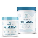 WONDERCOW Whole Colostrum Powder + Hyrdolyzed Collagen Peptides for Gut Health, Immuun Support & Hair Skin & Nails Support