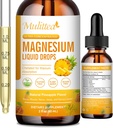 Magnesium 500mg Liquid Drops - High Absorptie 5-in-1 Magnesium Complex Supplement met Glycinate, Malate, Citrate, Taurate - voor bot, spieren, nerves & Energy - Vegan Formula, Sugar Free, 2 Fl.oz