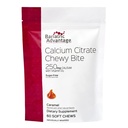 Bariatrische Voordeel Calcium Citrate Chewy Bites 250 mg - voor Bariatrische Chirurgie Patiënten - Vitamine D3 - Suikervrije Kauwbare Calcium Supplement - Bariatrische Calcium Kauwen - Caramel Flavor - 60 Tellen