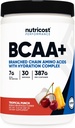 Nutricost BCAA + Hydration Powder (Tropical Punch) 30 Serves - Branched Chain Amino Acids with Hydration Complex - Glutenvrij, Non-GMO