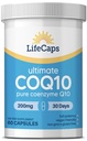LifeCaps CoQ10 200mg - Ultimate CoQ10 - Ultra High Absorptie Q10 Supplementen - 60 Tellen