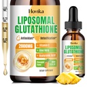 Liposomale Glutathion Supplement 2000mg, vloeibare Glutathion druppels met vitamine C, Master Antioxidanten voor het immuunsysteem, Veroudering van de verdediging, Huidgezondheid, Lever Detox - Superior Absorptie, Ananas 2 Fl Oz