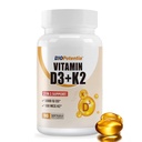 Vitamin D3 K2 (MK7) Softgel Supplement, Vitamin D3 5000 IU & K2 100MCG with MCT Oil Supplement, Immune Support, Bone & Teeth Health, Gluten-Free, Non-GMO|90 Softgels