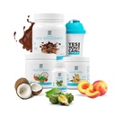 Oui, vous pouvez! Detox Plus Kit (chocolat de remplacement de la viande, limonade Aloe Vera Peach) - Poudre de rechange complète de repas, booster à haute énergie, supplément Aloe Vera Detox, transformation de la santé
