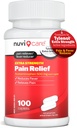 Acetaminofen 500 mg Extra sterkte pijnverlichting - Vergelijk met Tylenul Extra sterkte pijnstiller & koortsreducer - 500 mg tabletten voor volwassenen voor hoofdpijn (100 capsules)