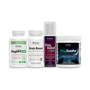 Jigsaw Health Ultimate B-Free Magnesium Bundle MagSRT (B-Free), 240 tabletten, Brain Boost, 90 capsules, MagRelief, 5 ounces (Lotion), en MagSoothe (Raspberry Lemonade), 60 porties (Jar)