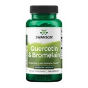Swanson Quercetin & Bromelain-Promote Respiratory Health Support-Aid Seasonal Imune System Health-Support Cholestérol Niveaux Déjà avec/i Plage normale 100 Caps (250mg Quercetin/78mg Bromelain)