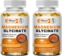 Viervoudige Magnesium Complex Capsules 600 mg, Blend met Magnesium Glycinate 300 mg, Taurate & Matale voor spieren, slaap, rust, & energie, Multivitaminen voor hoge absorptie, Vegan, Non-GMO
