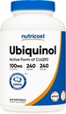 Nutricost Ubichinol Softgels (100mg, 240 Softgels) - Superieure Absorptie Antioxidant 