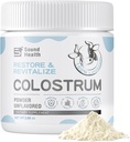 Colostrum Supplement Powder for Humans - Organic Bove Colostrum Supplement for Gut Health, and Immune Support - Unflavored (73 Servers)