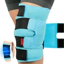 Comfytemp Large Knie Ice Pack Wrap Herbruikbare Gel, volledige dekking Knie Koude compressie Brace voor letsels, pijnverlichting, vervanging herstel, artritis, ACL, Na Chirurgie Krijgen goed Gift, 23.6"x11.8"