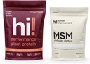 Human Improvement Chocolate Performance Protein en MSM Cellular Detox Bundle