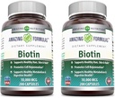 Verbazingwekkende Formules Biotin 10000 mcg Veggie Capsules 